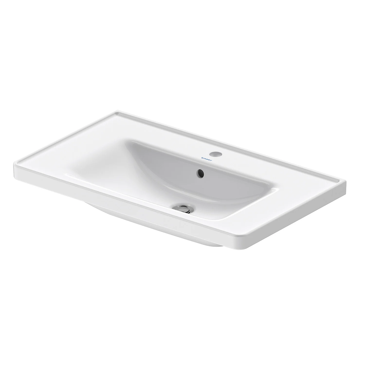 Duravit D-Neo Möbelwaschtisch 80 cm, mit 1 Hahnloch und Überlauf Bild 6