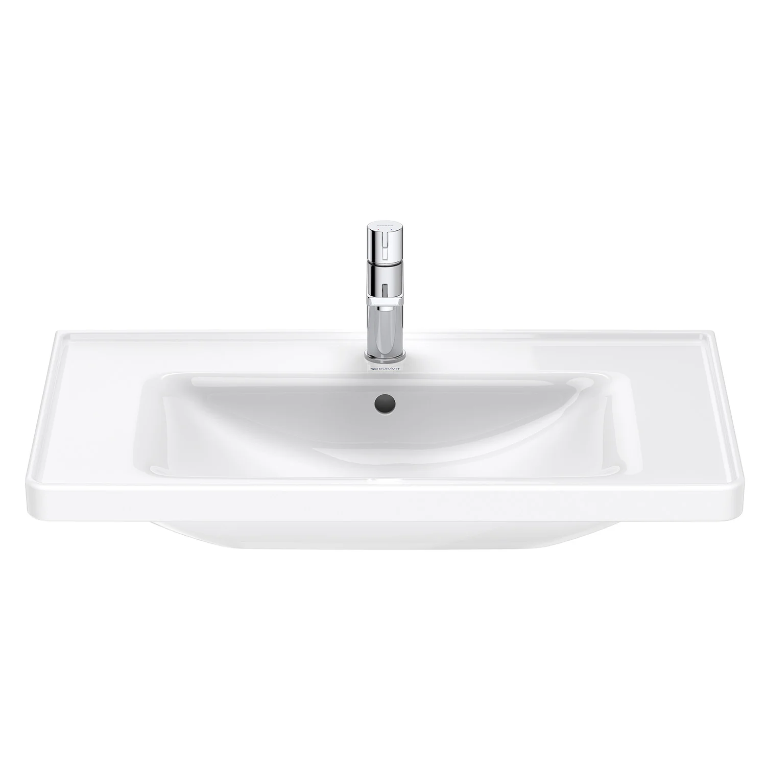 Duravit D-Neo Möbelwaschtisch 80 cm, mit 1 Hahnloch und Überlauf Bild 8