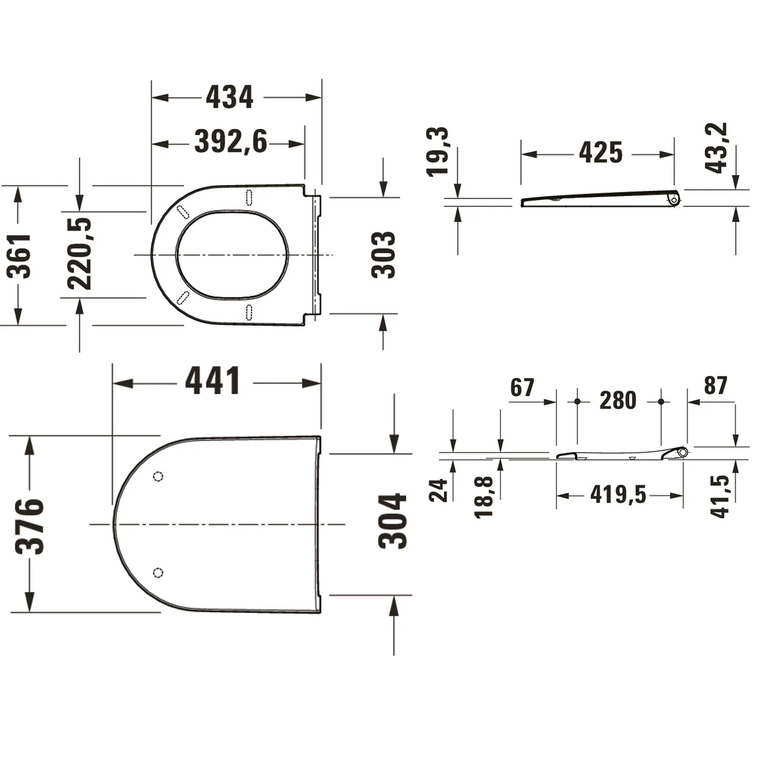 Duravit D-Neo WC-Sitz mit Absenkautomatik Bild 5