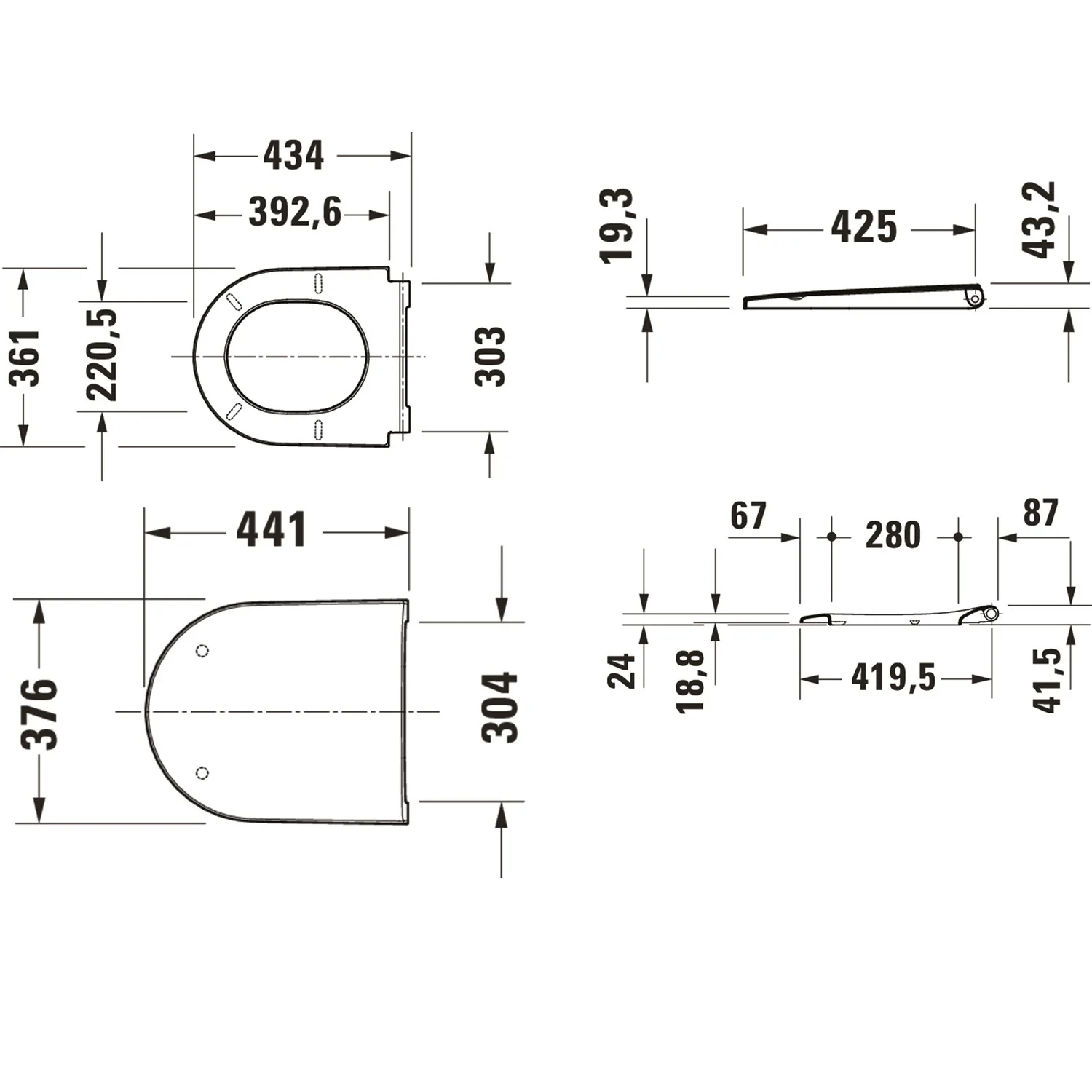 Duravit D-Neo WC-Sitz ohne Absenkautomatik Bild 5