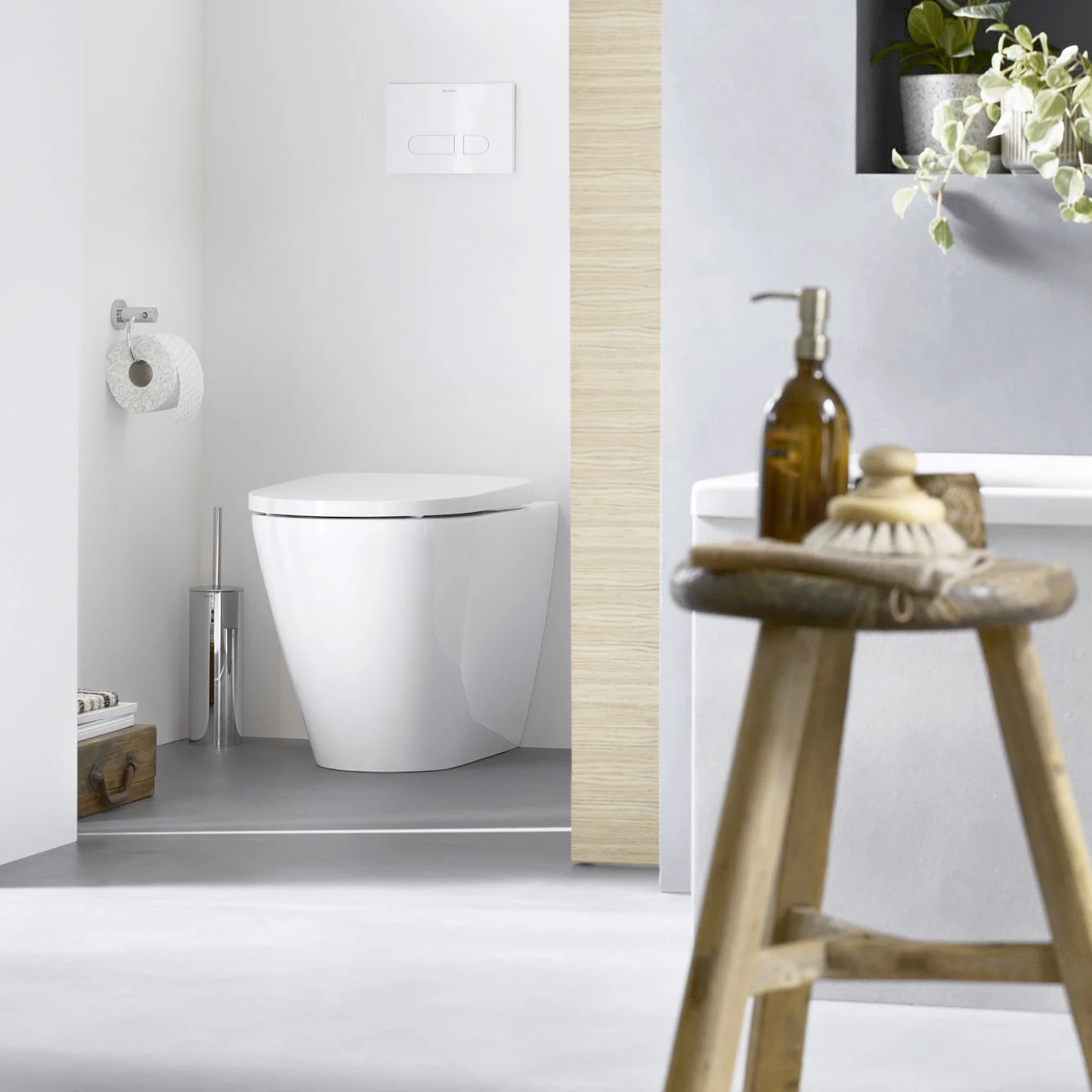 Toaleta w stylowej łazience, Duravit