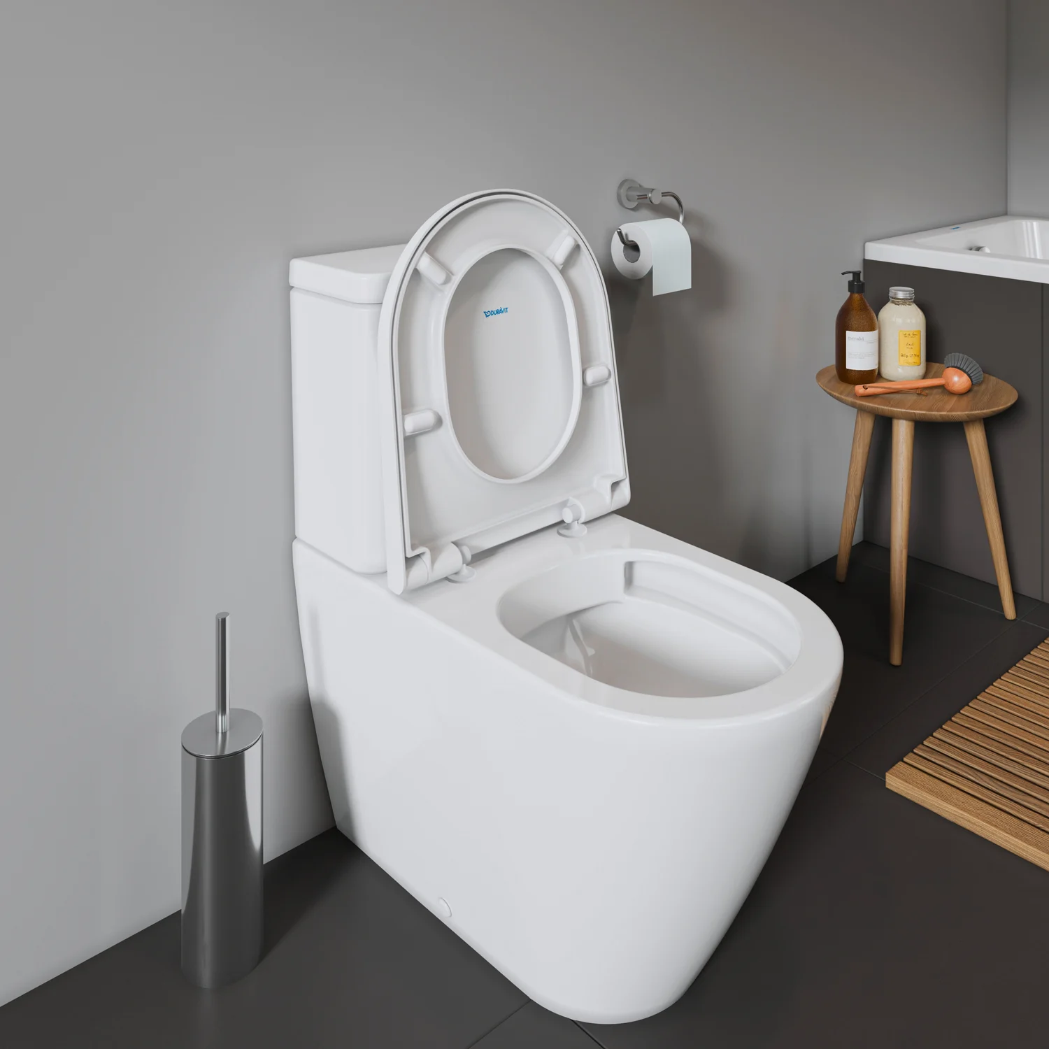 Duravit D-Neo Stand-WC Rimless für Kombination mit Aufsatzspülkasten Bild 7