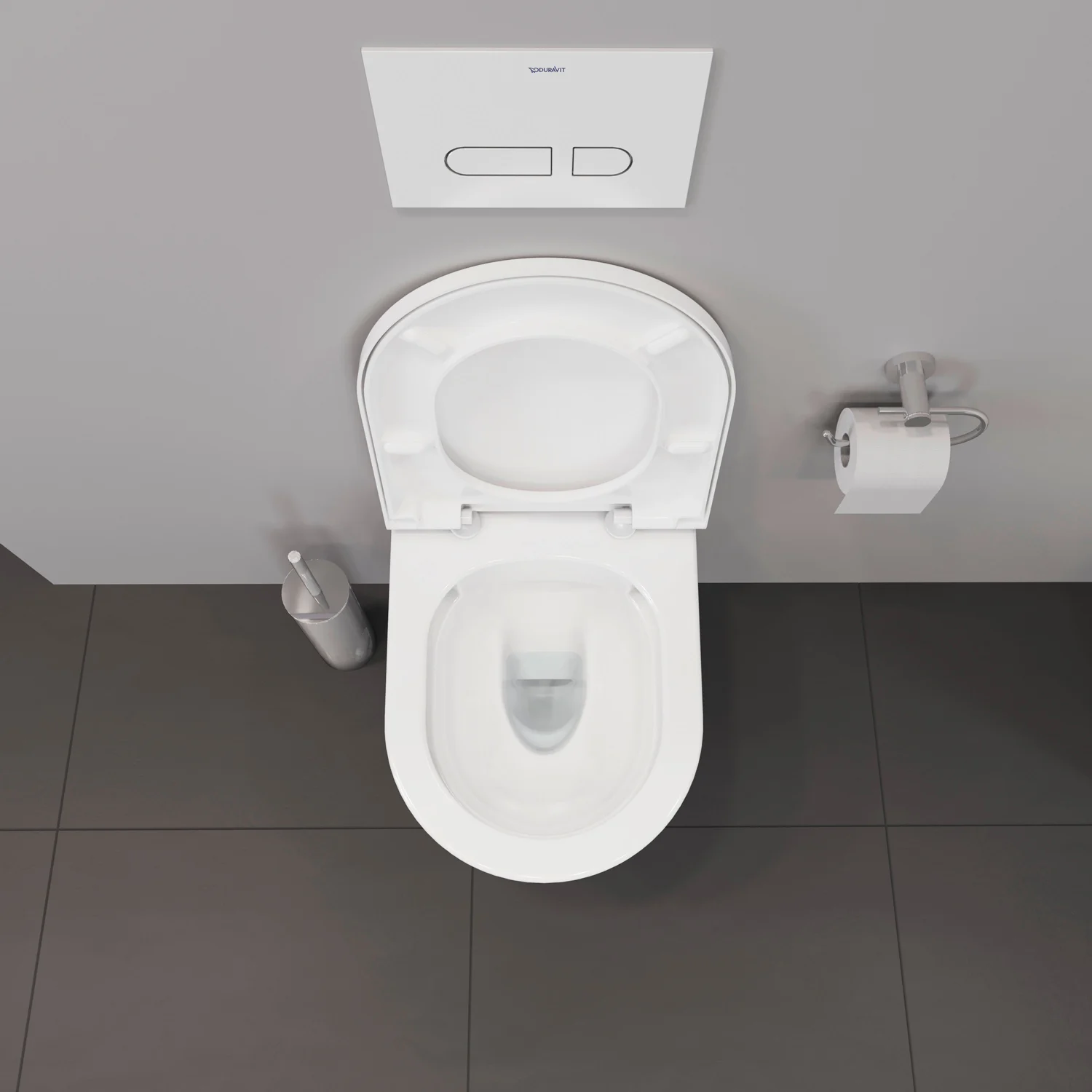 Duravit D-Neo Wand-WC Rimless, Compact-Tiefspüler Bild 6