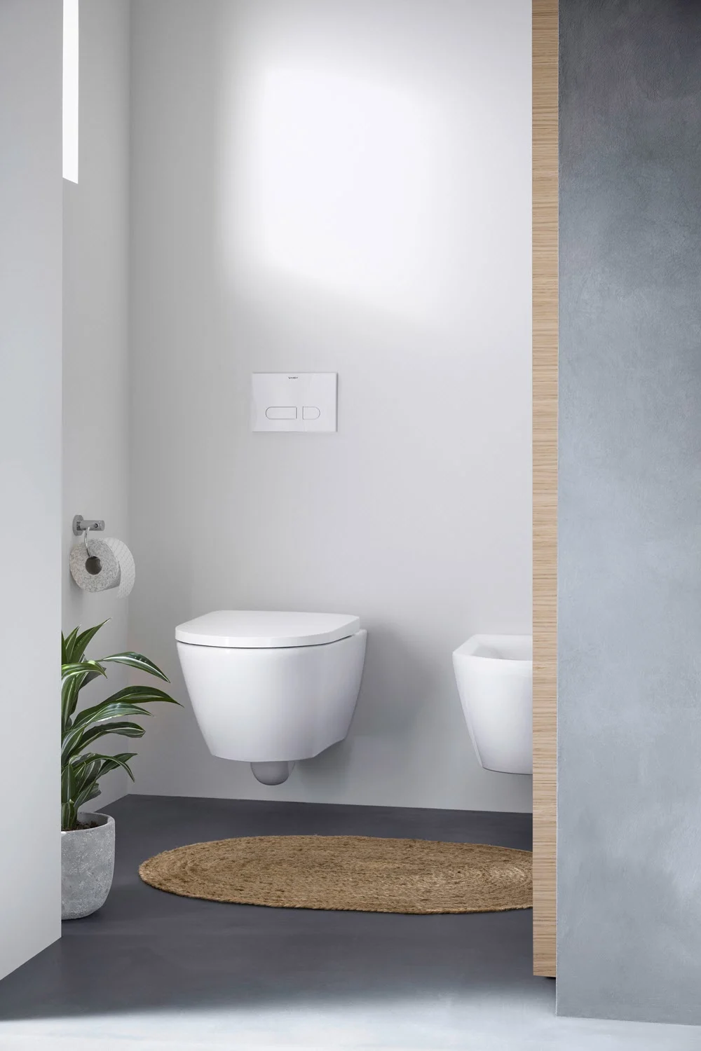 Toaleta podwieszana w nowoczesnej łazience, Duravit