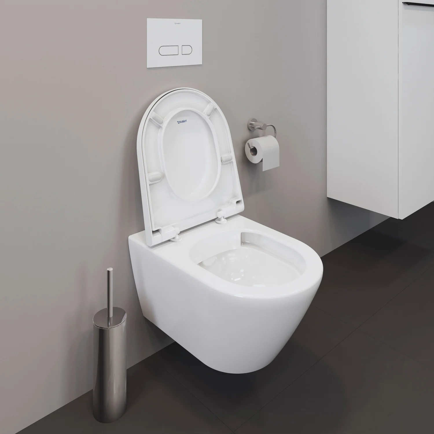 Duravit D-Neo Wand-WC Rimless, Tiefspüler, mit Durafix Bild 5