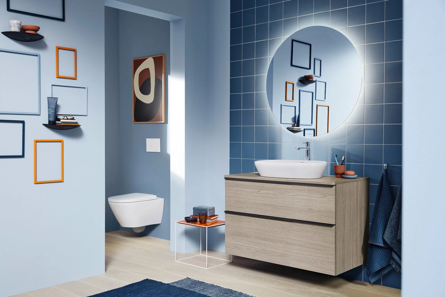 Duravit D-Neo Wand-WC-Set Rimless, Tiefspüler, mit Durafix Bild 10