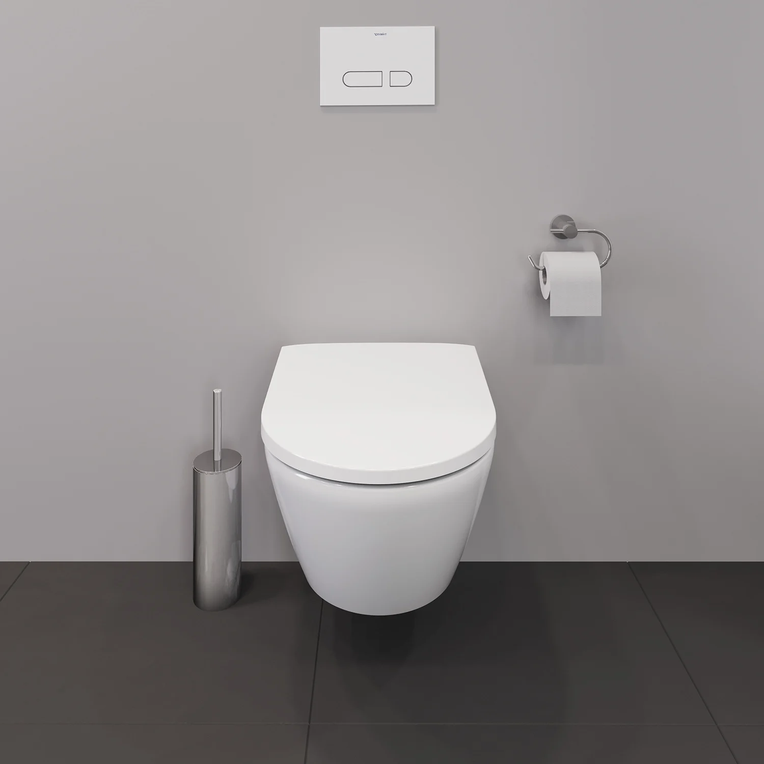 Duravit D-Neo Wand-WC-Set Rimless, Compact-Tiefspüler Bild 6