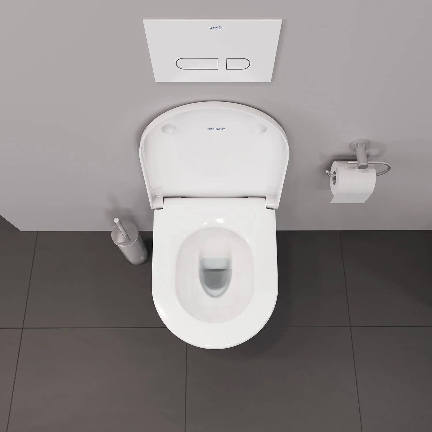 Duravit D-Neo Wand-WC-Set Rimless, Compact-Tiefspüler Bild 7