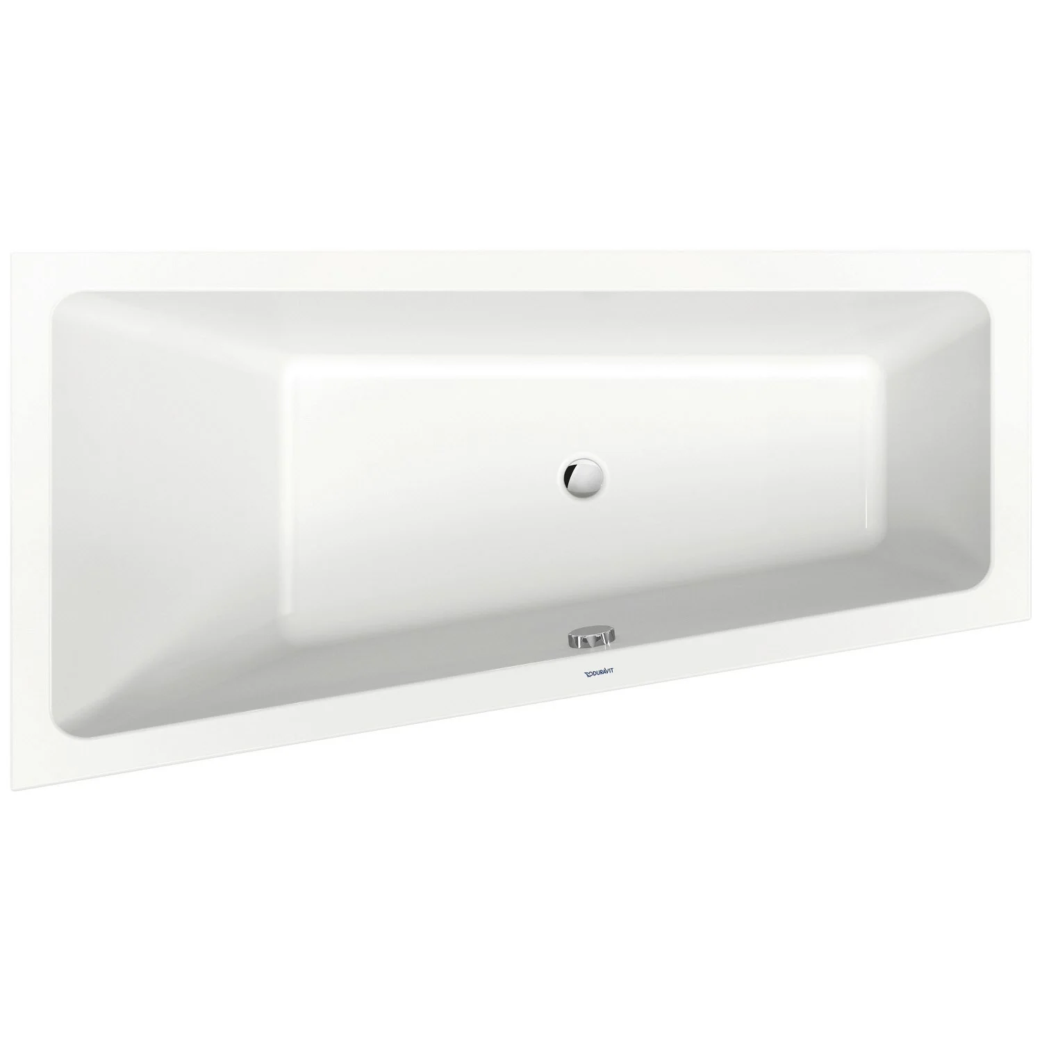 Duravit No. 1 Trapez-Badewanne 160 x 85 cm mit 1 Rückenschräge links Bild 2