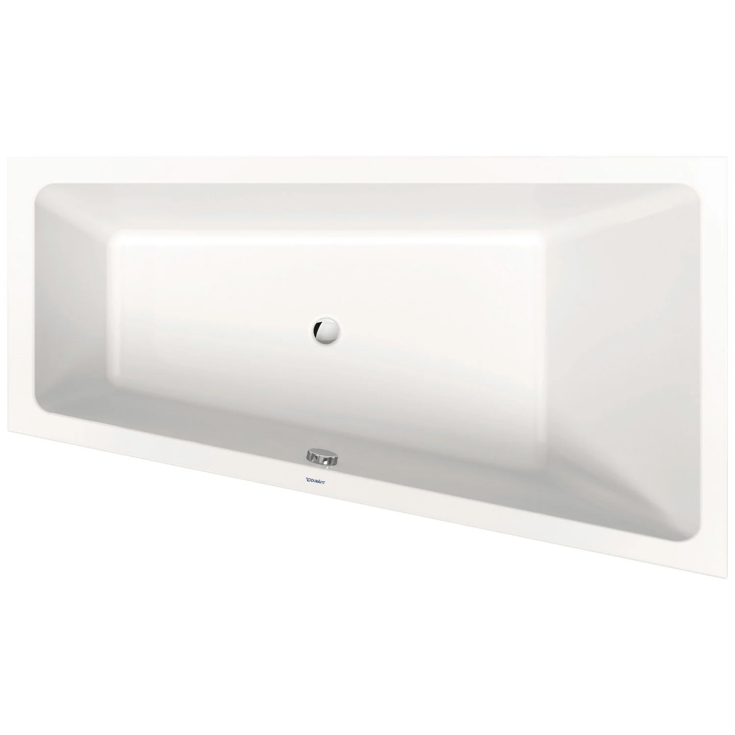 Duravit No. 1 Trapez-Badewanne 170 x 100 cm mit 1 Rückenschräge rechts Bild 2