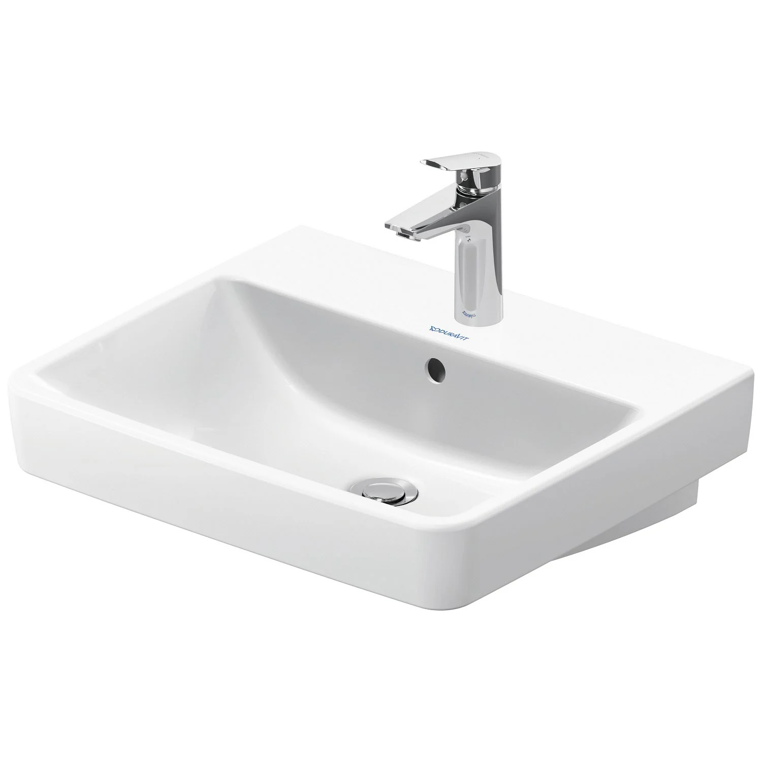 Duravit No. 1 Möbelwaschtisch 55 cm, mit 1 Hahnloch und Überlauf Bild 2