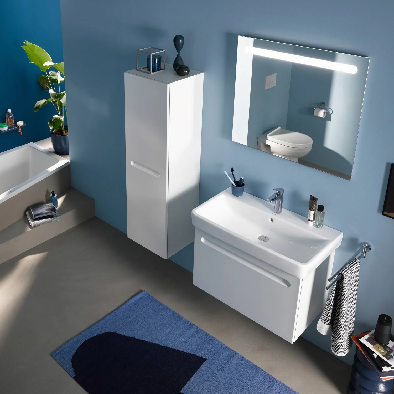 Duravit No. 1 Möbelwaschtisch 80 cm, mit 1 Hahnloch und Überlauf Bild 3