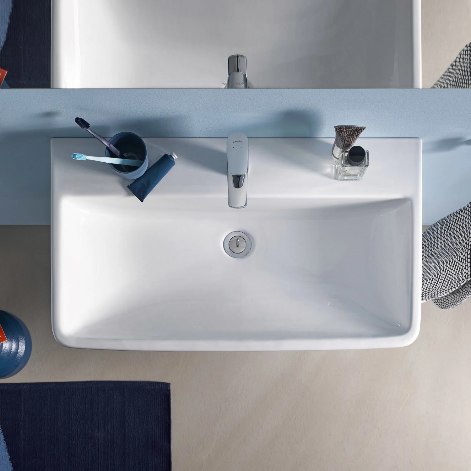 Duravit No. 1 Möbelwaschtisch 80 cm, mit 1 Hahnloch und Überlauf Bild 4