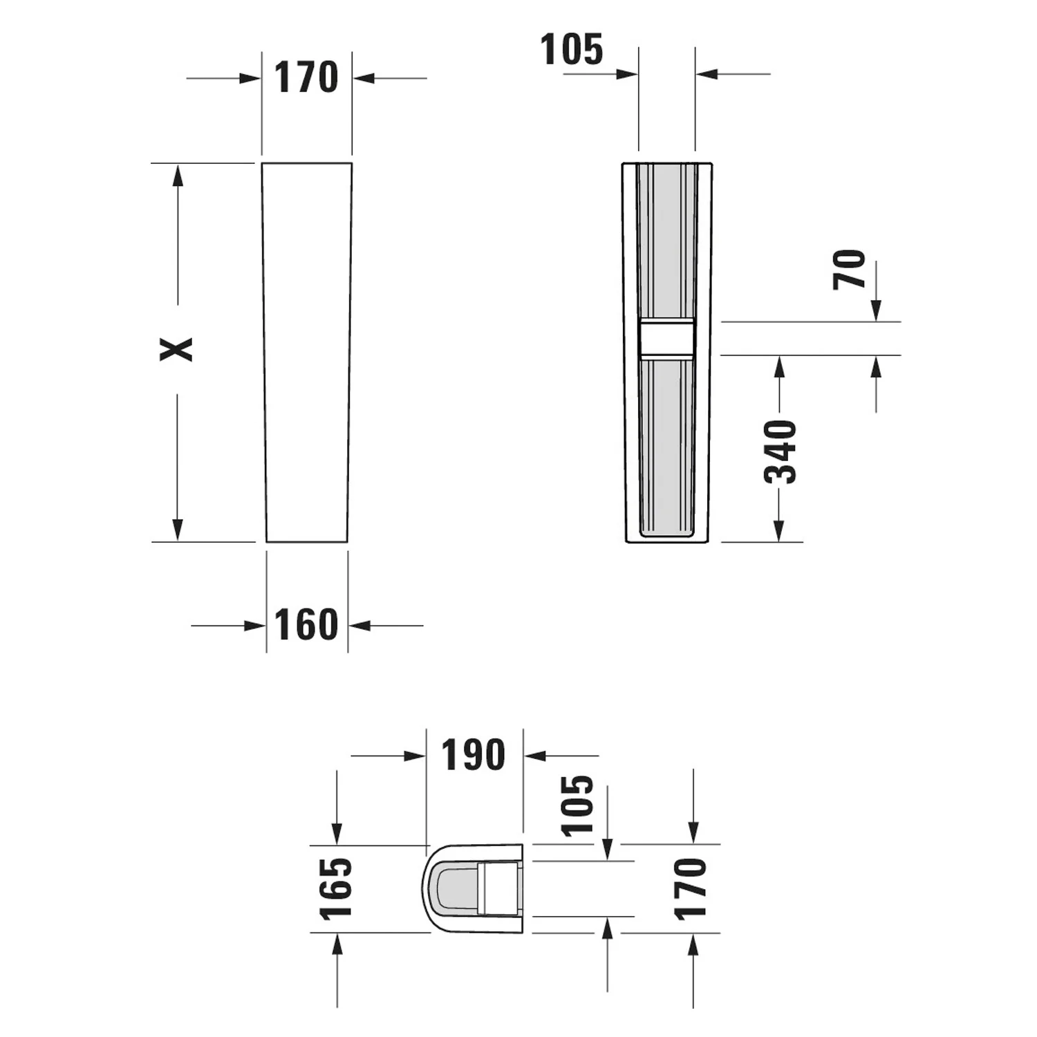 Duravit No. 1 Standsäule Bild 4