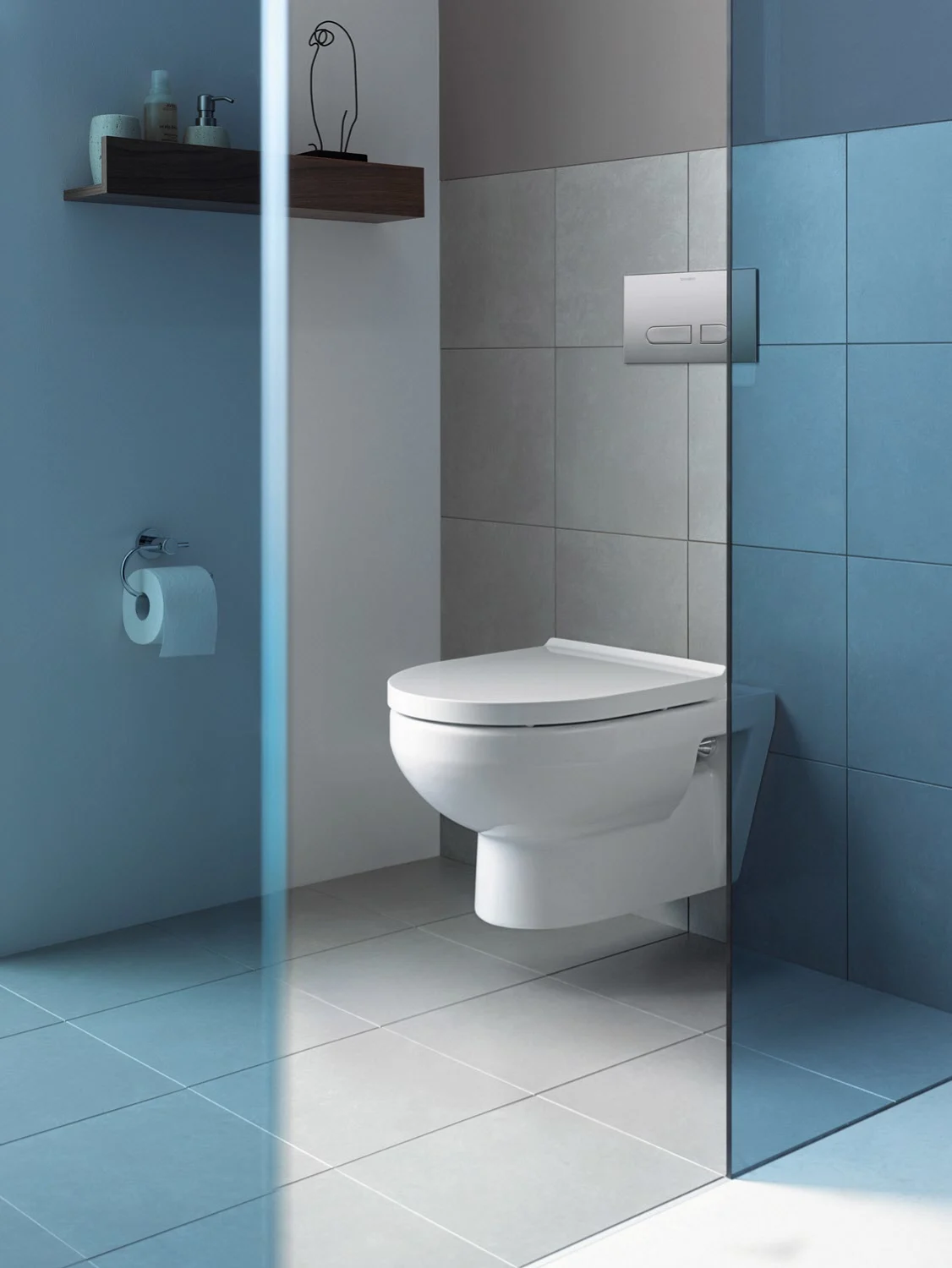 Toaleta podwieszana w nowoczesnej łazience, Duravit