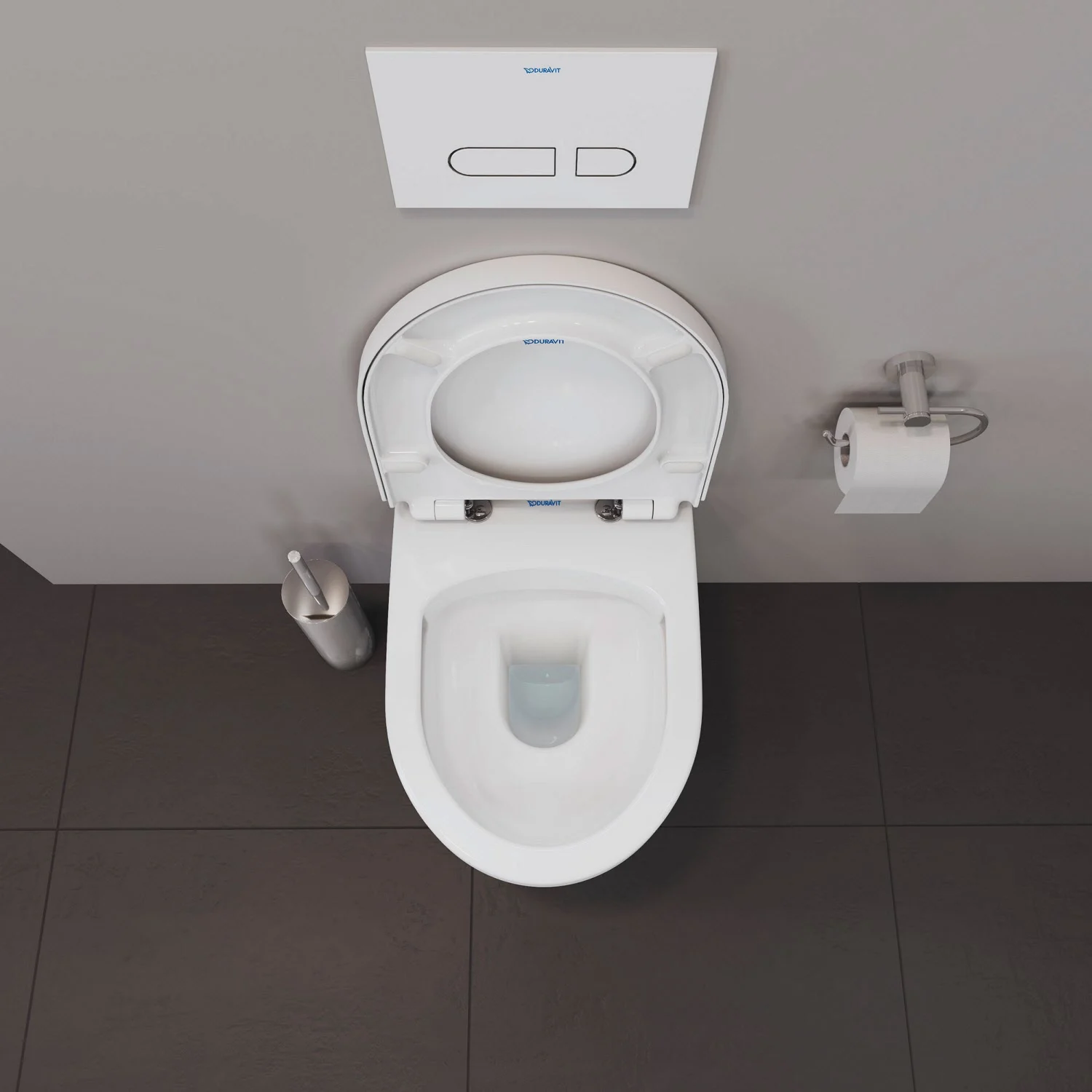 Duravit No. 1 Stand-WC Rimless, Abgang waagerecht Bild 6