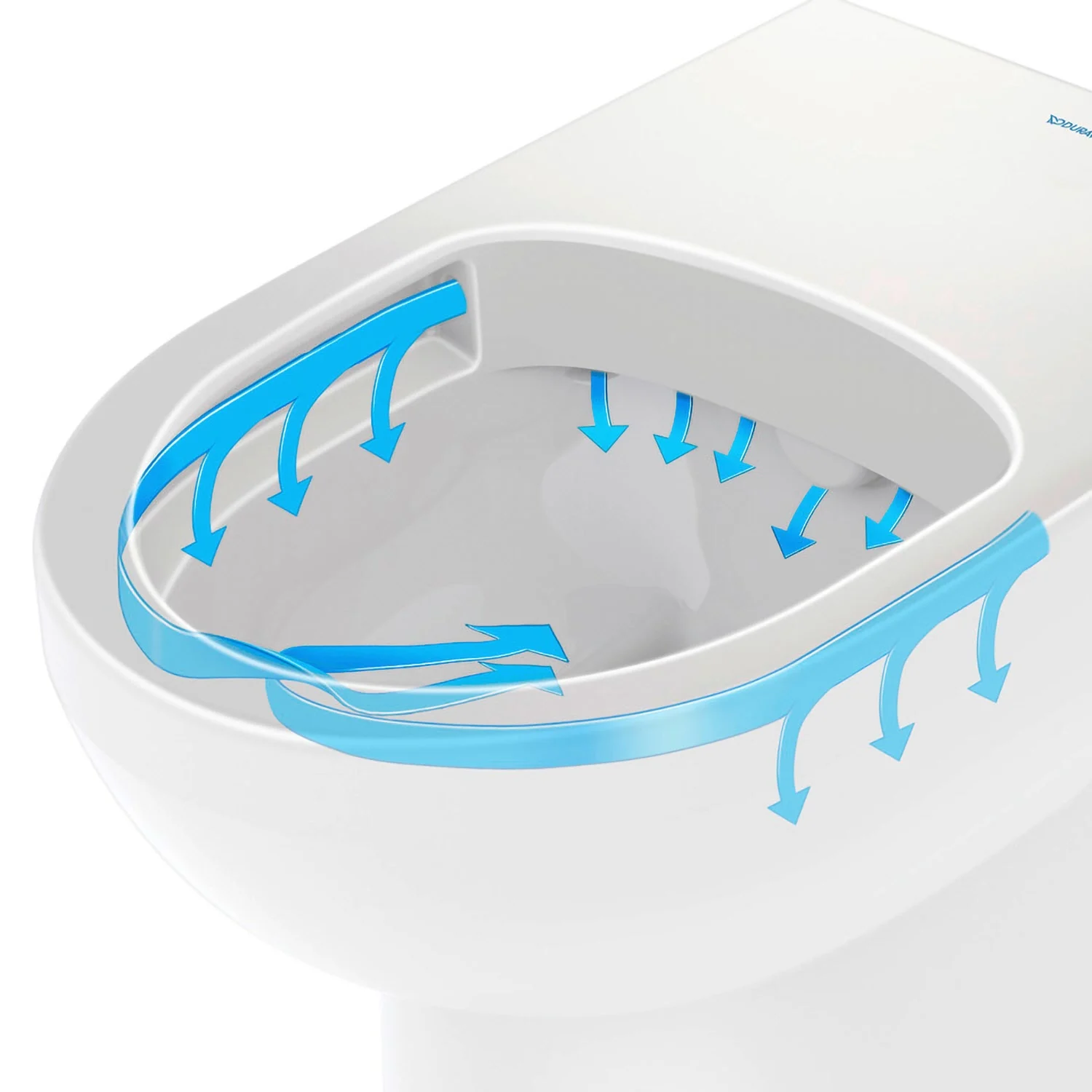 Duravit No. 1 Stand-WC Rimless, Abgang waagerecht Bild 10