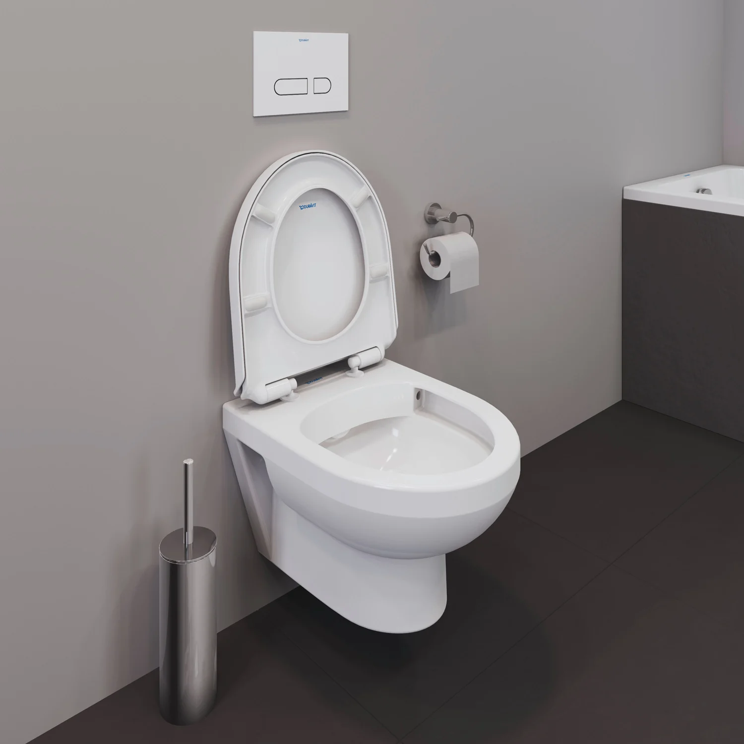 Duravit No. 1 Wand-WC Compact, Rimless Bild 4