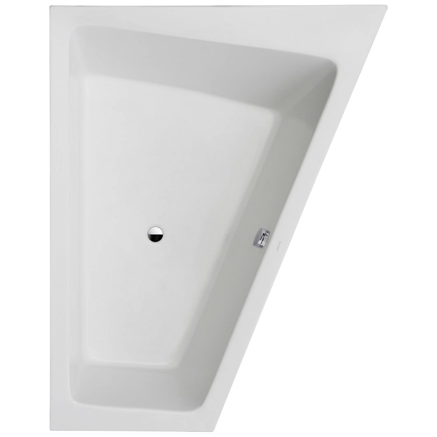 Biała wanna widok z góry, Duravit