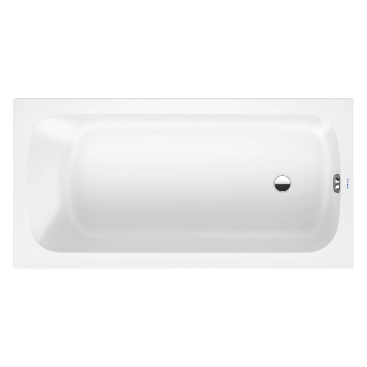 Biała wanna widok z góry, Duravit