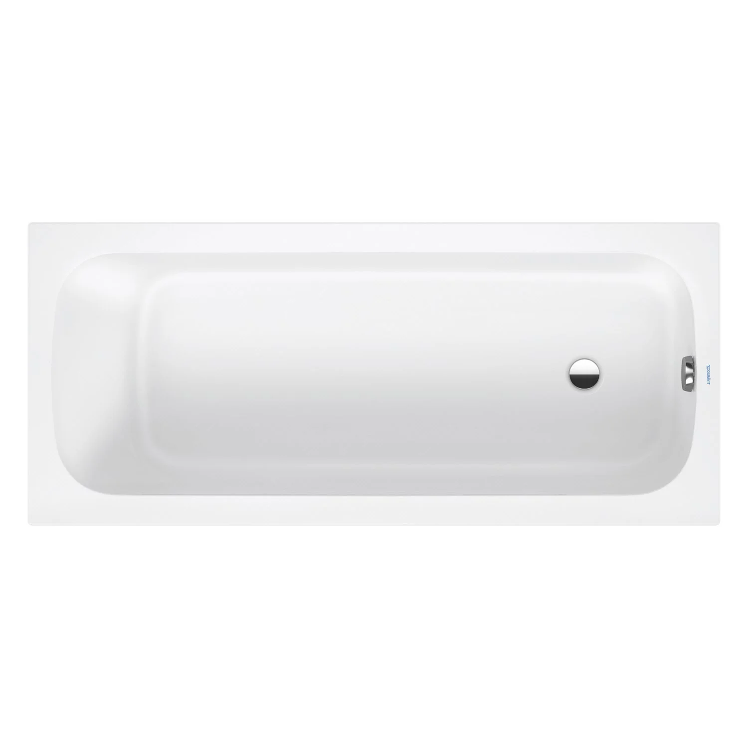 Biała wanna widok z góry, Duravit
