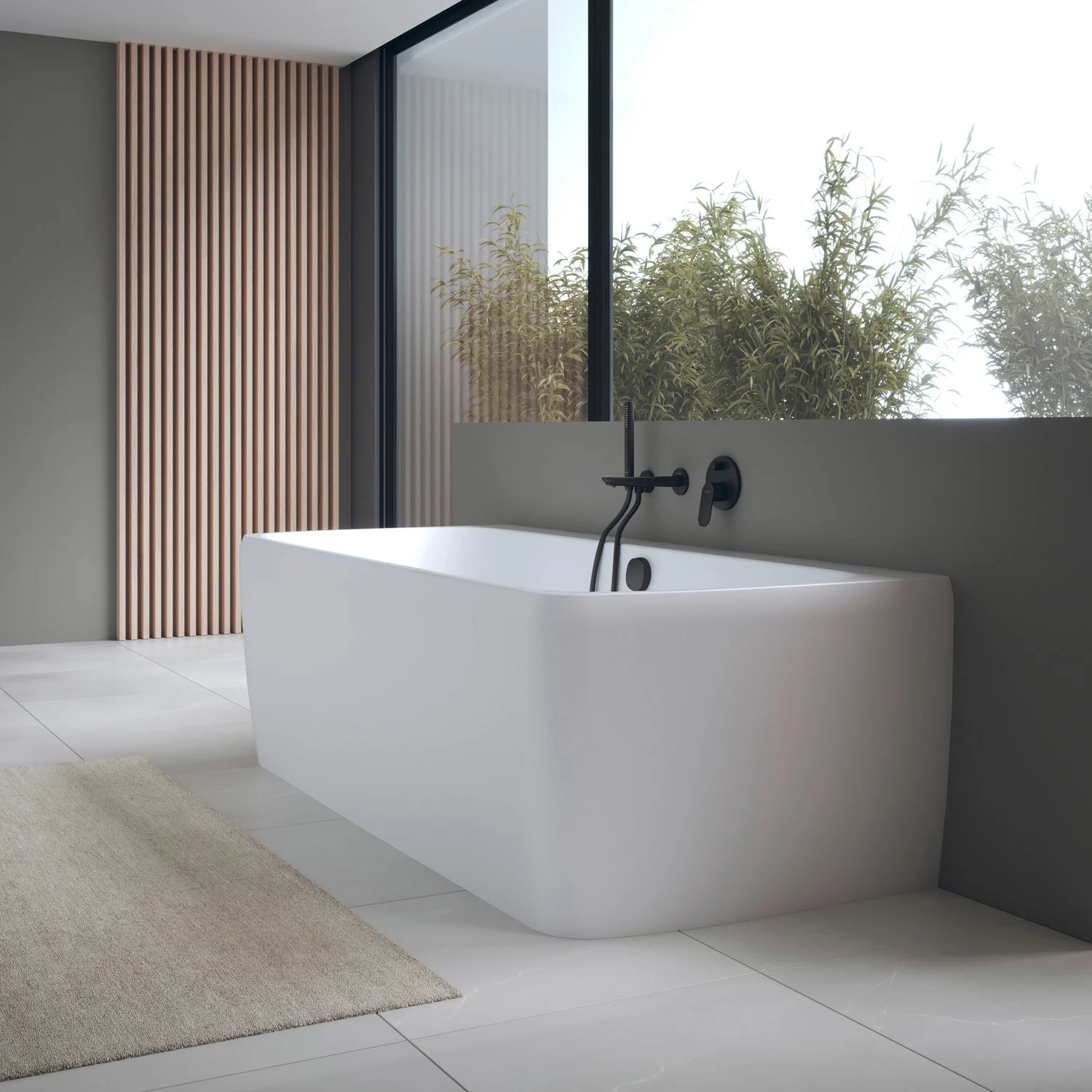 Duravit Collection One Rechteck-Badewanne 180 x 80 cm, Vorwandversion Bild 2