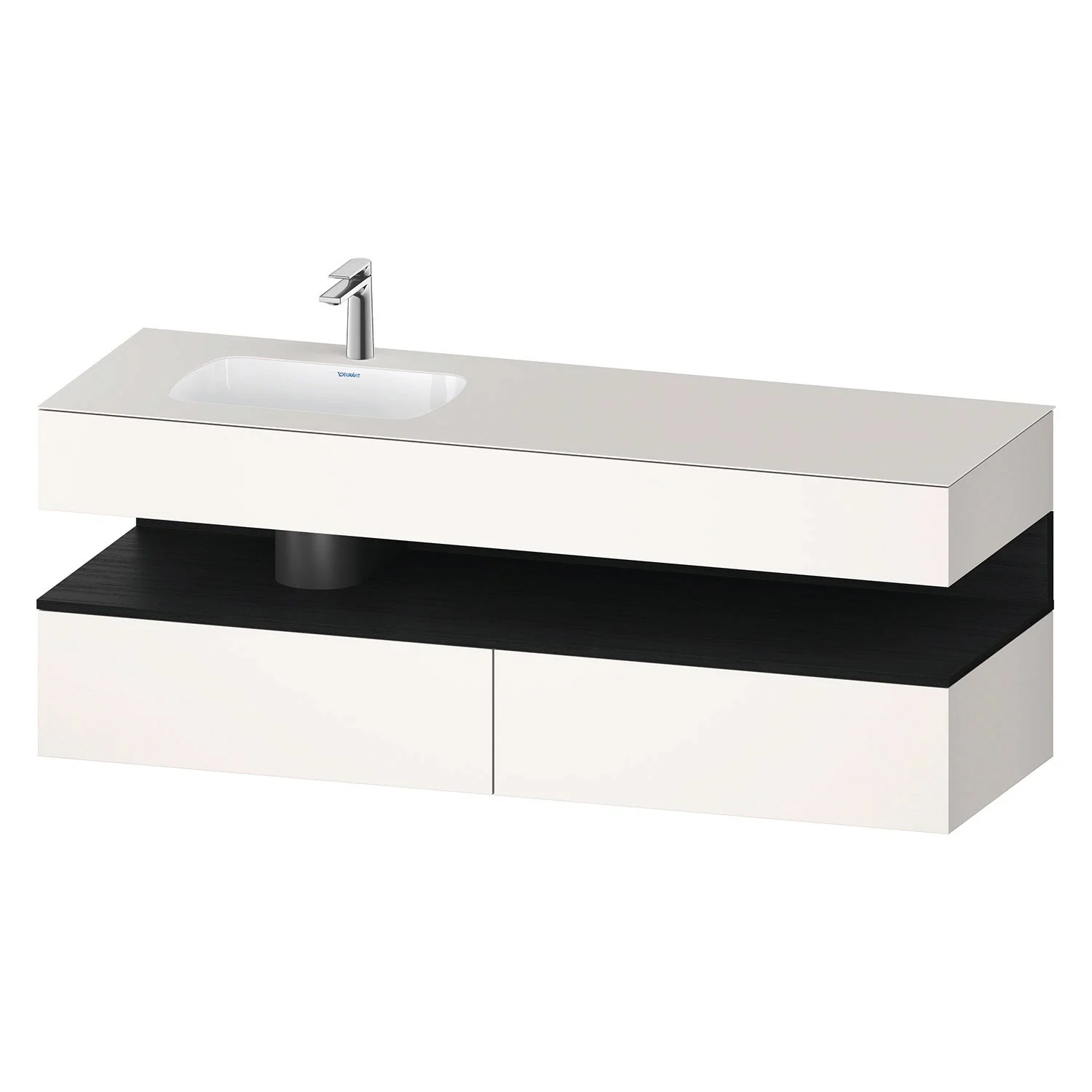 Umywalka w bieli, widok z przodu, Duravit
