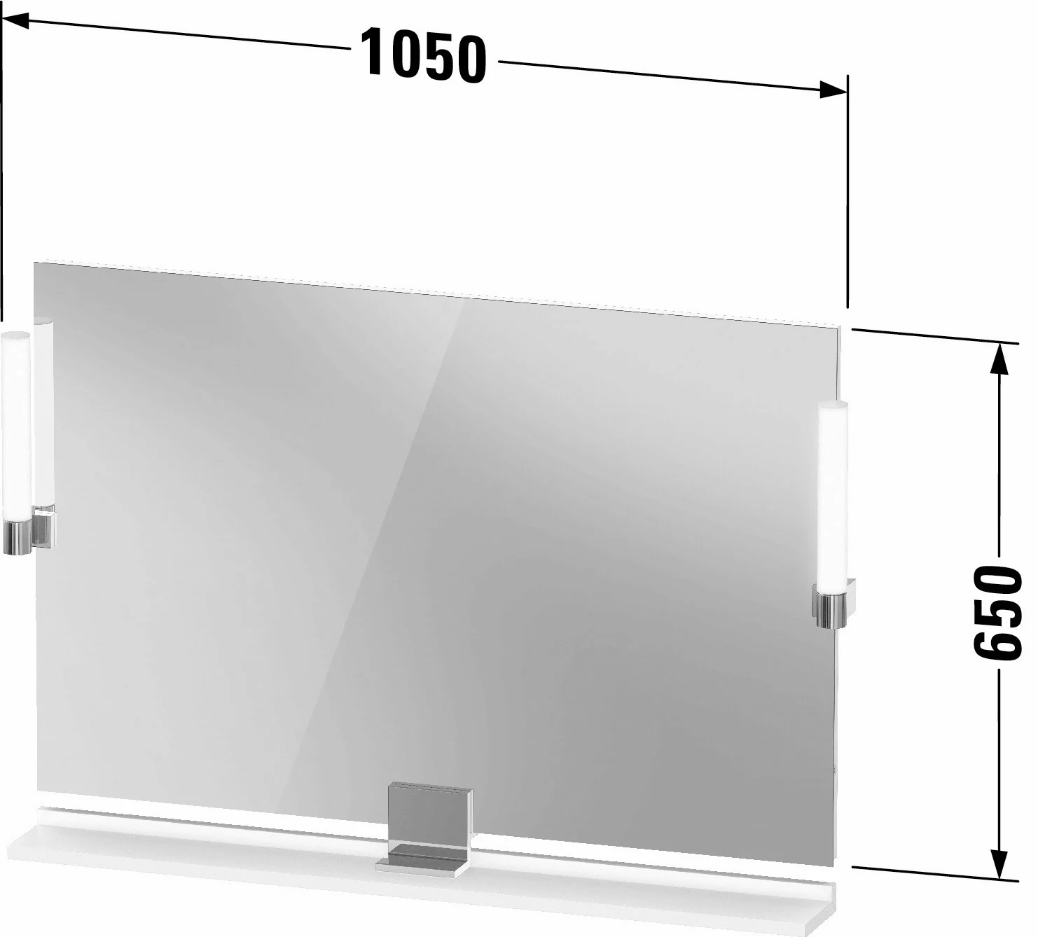 Duravit Sivida Spiegel 105 x 65 cm Bild 2