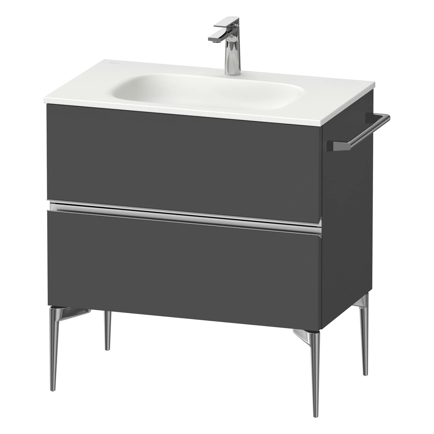 Duravit Sivida Waschtischunterbau bodenstehend 81 x 59,2 cm mit 2 Auszügen