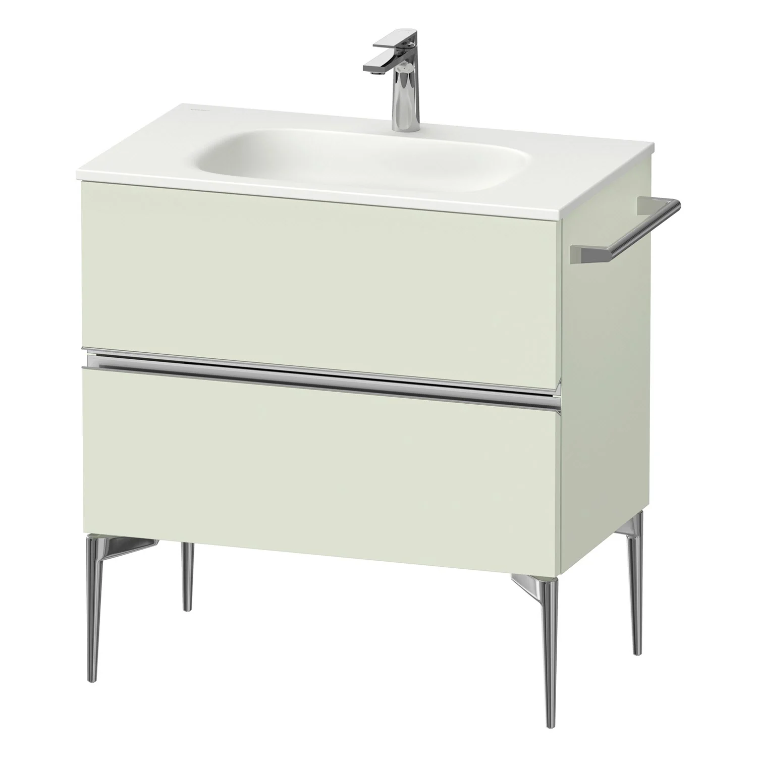 Duravit Sivida Waschtischunterbau bodenstehend 81 x 59,2 cm mit 2 Auszügen