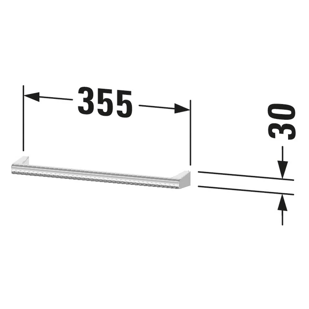 Duravit Sivida Handtuchhalter 35,5 cm Bild 5