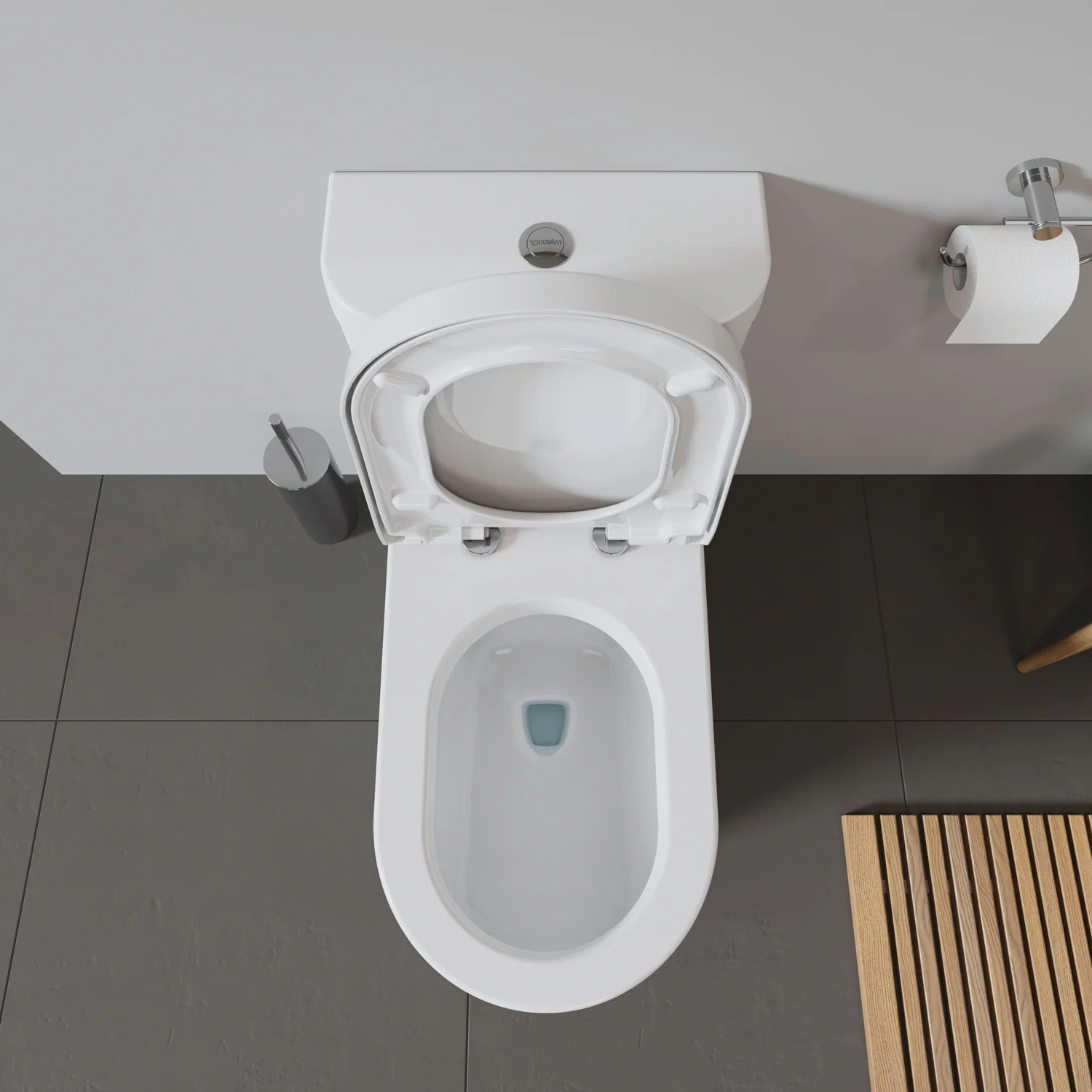 Deska sedesowa z góry, otwarta, Duravit