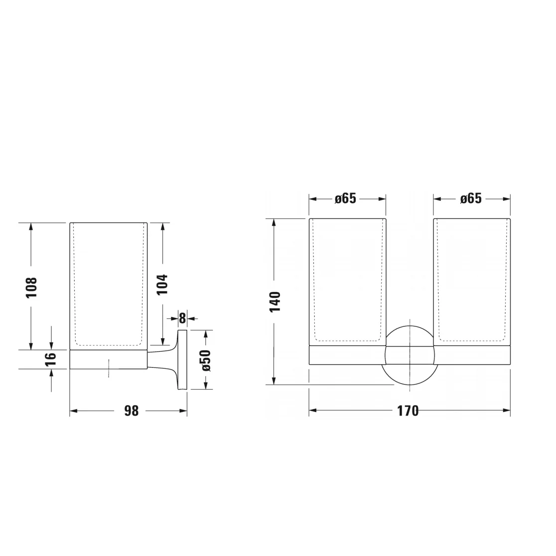 Duravit Starck T Zahnputzbecher doppelt Bild 5