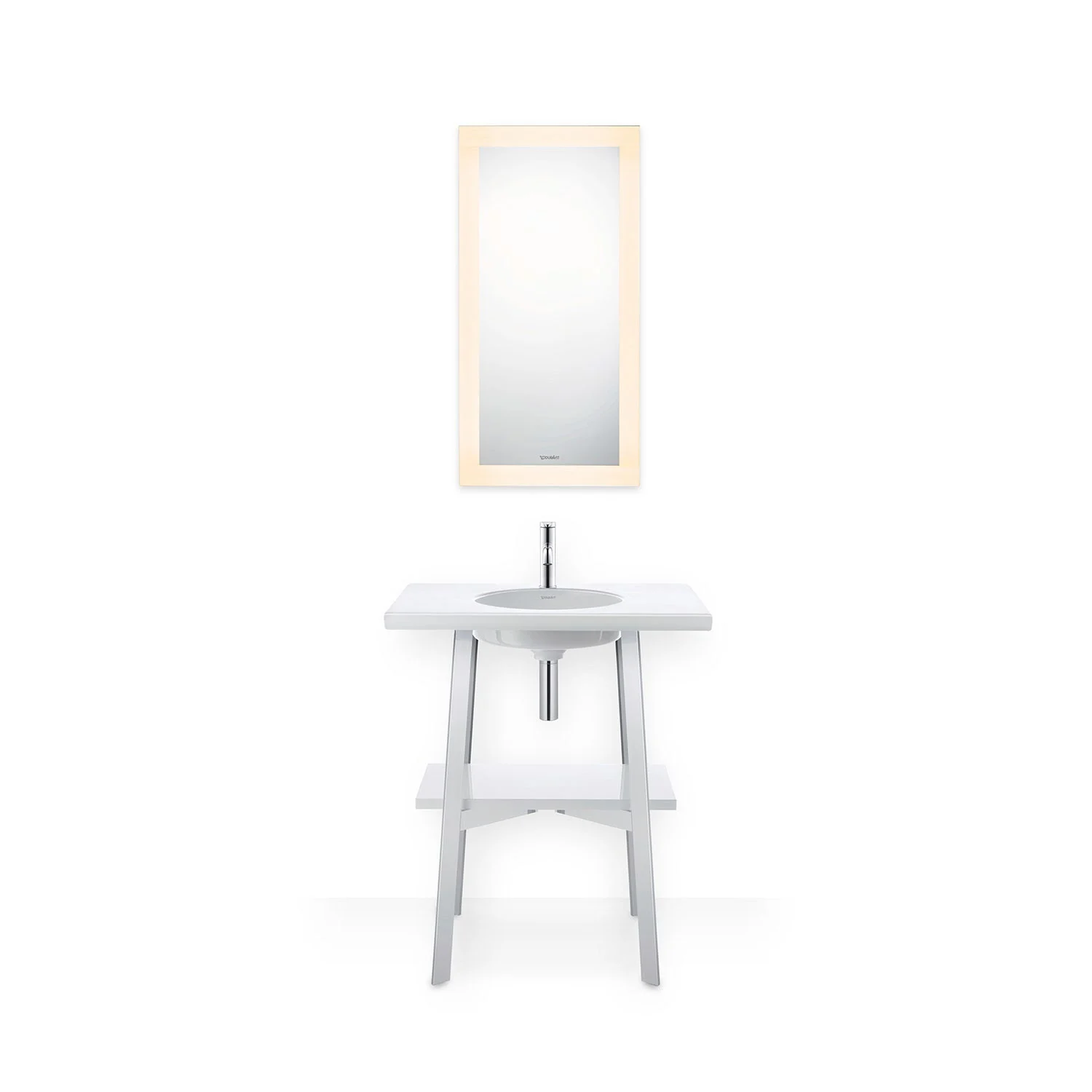 Umywalka z lustrem w łazience, Duravit