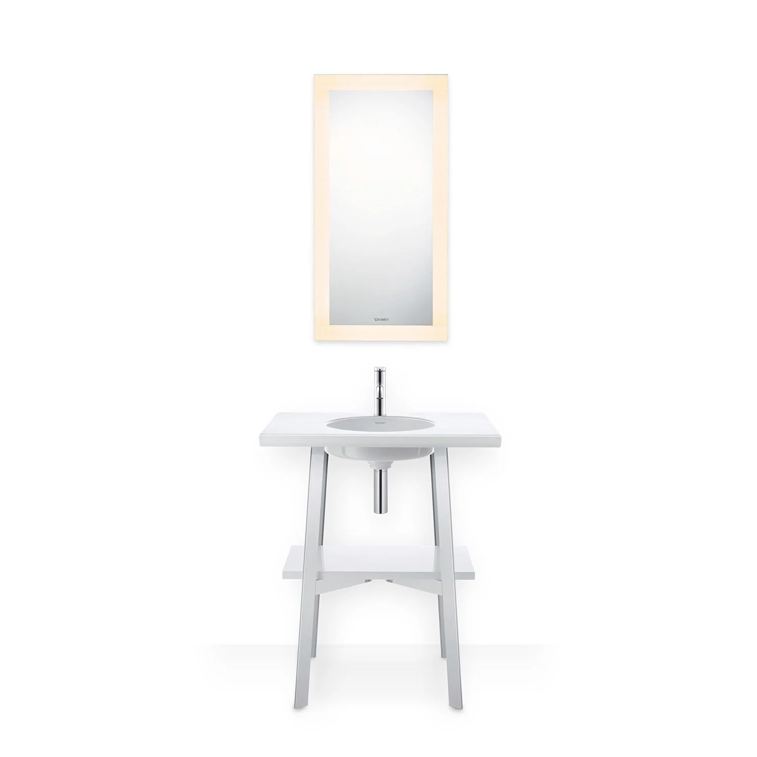 Umywalka z lustrem w łazience, Duravit