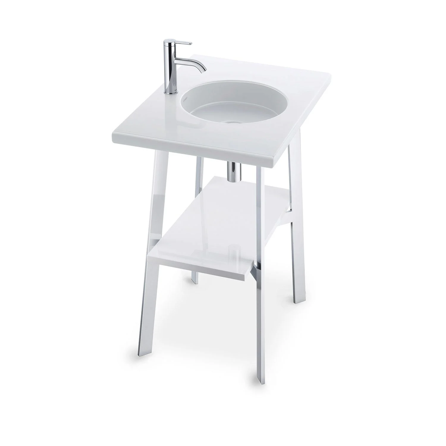 Umywalka z baterią z boku, Duravit