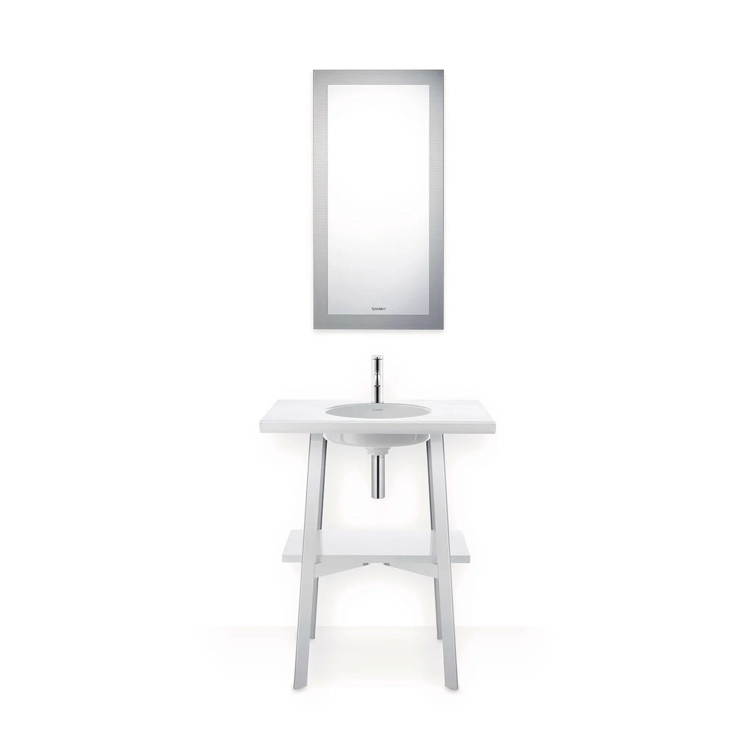 Umywalka z lustrem w łazience, Duravit