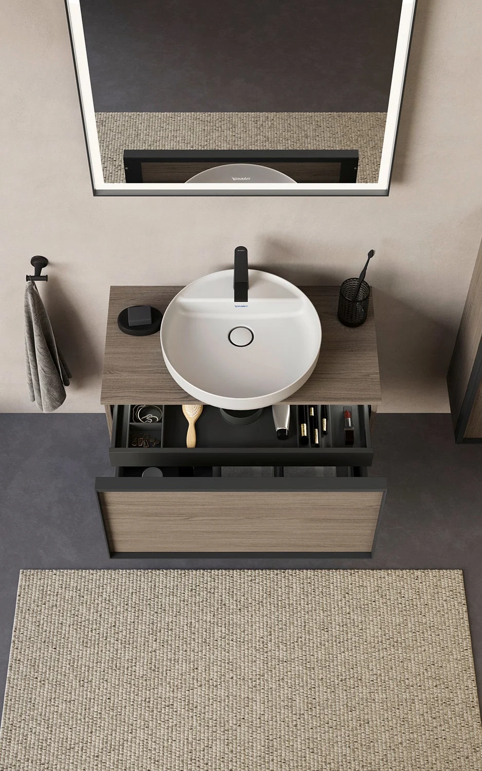 Duravit Inneneinteilung für Waschtischunterbauten 10, 5 x 27.1 cm, Einteilung Bild 2