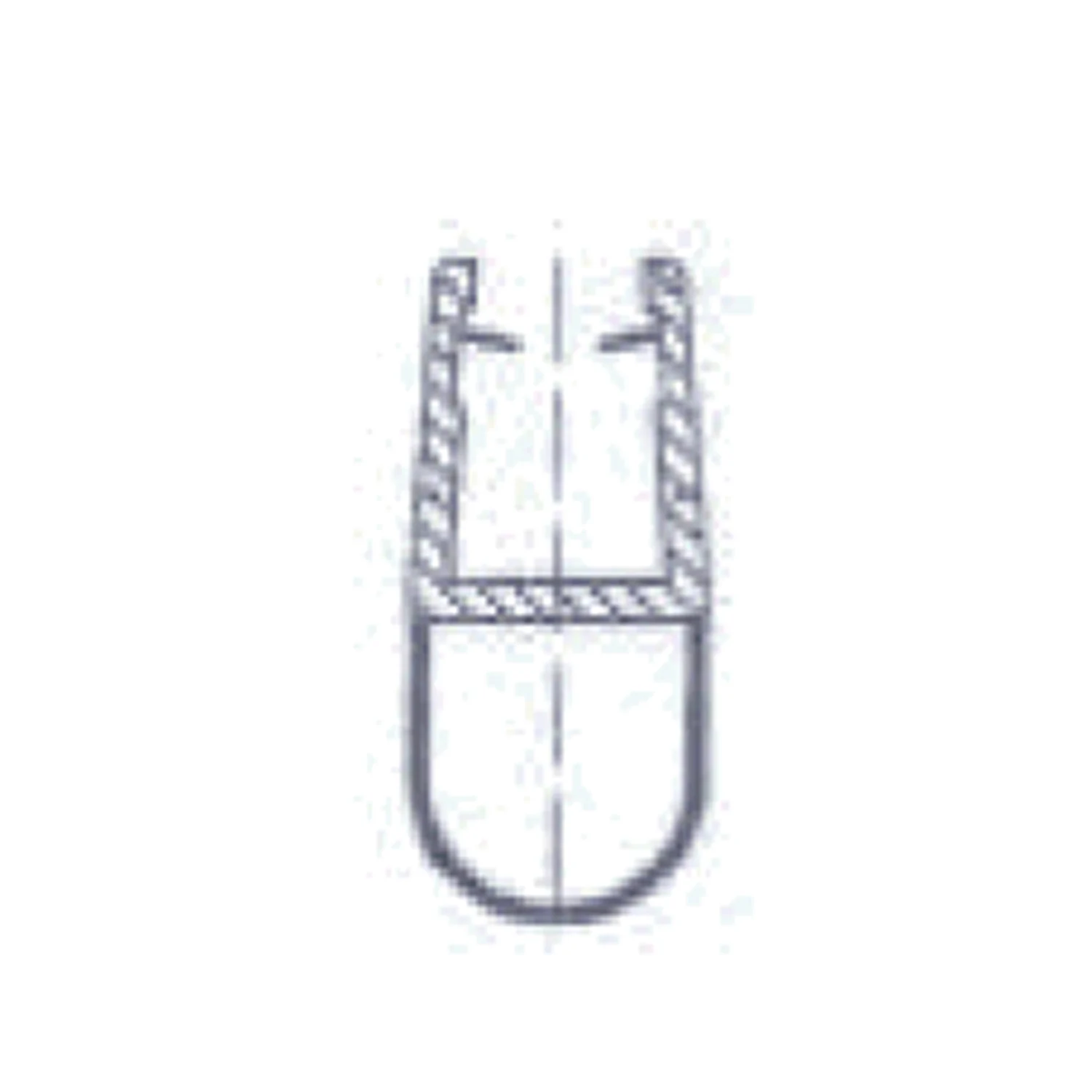 DUSCHOLUX Dichtprofil senkrecht für 6 mm Glas