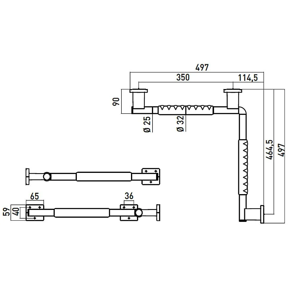 Emco system 2 Eckgriff Handlauf Bild 2