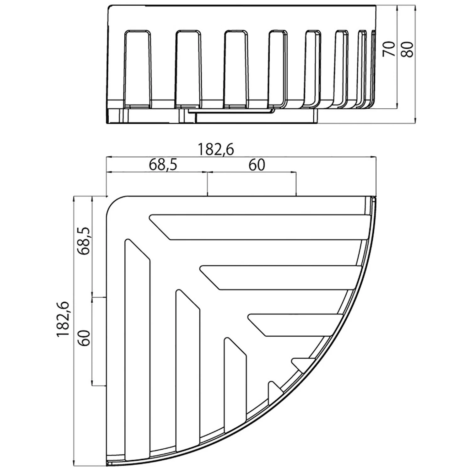 Emco system 2 Eckwandkorb Bild 3