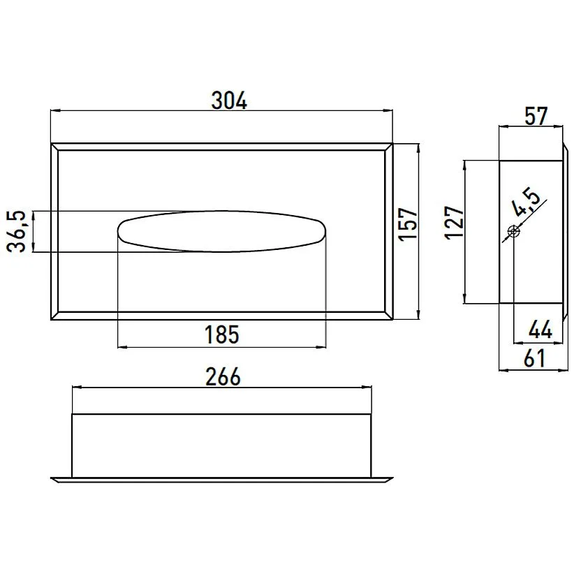 Emco system 2 Einbau-Tissueboxhalter Bild 2