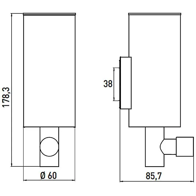 Emco system 2 Flüssigseifenspender Wandmodell Bild 3