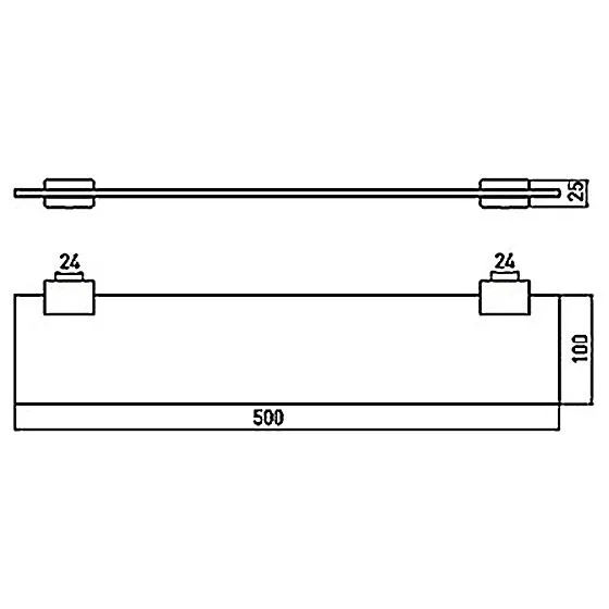 Emco system 2 Kristallglasablage 50 cm Bild 2