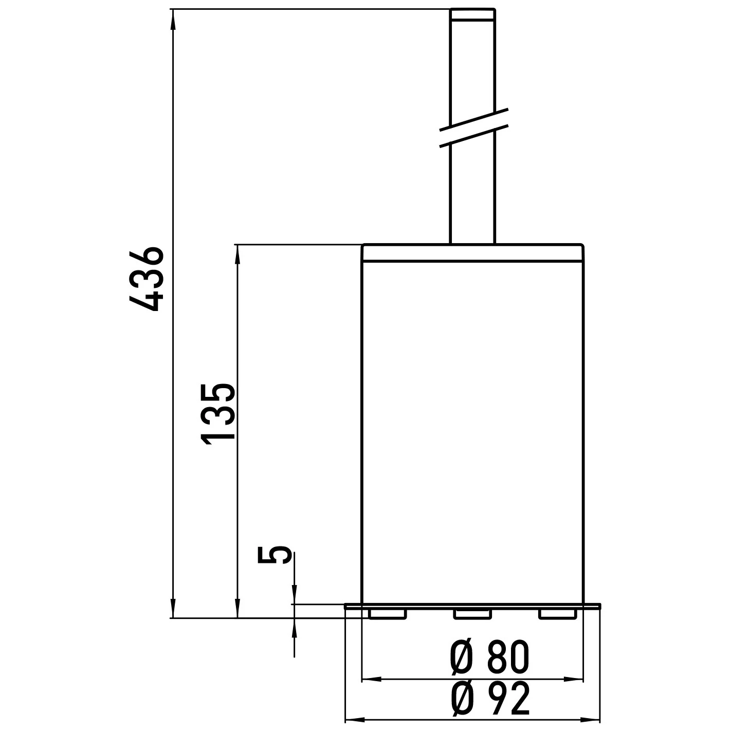 Emco system 2 Toilettenbürstengarnitur Standmodell Bild 4