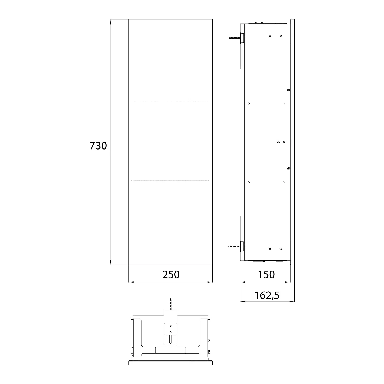 Emco asis pure Schrankmodul - Unterputzmodell, Anschlag links Bild 4