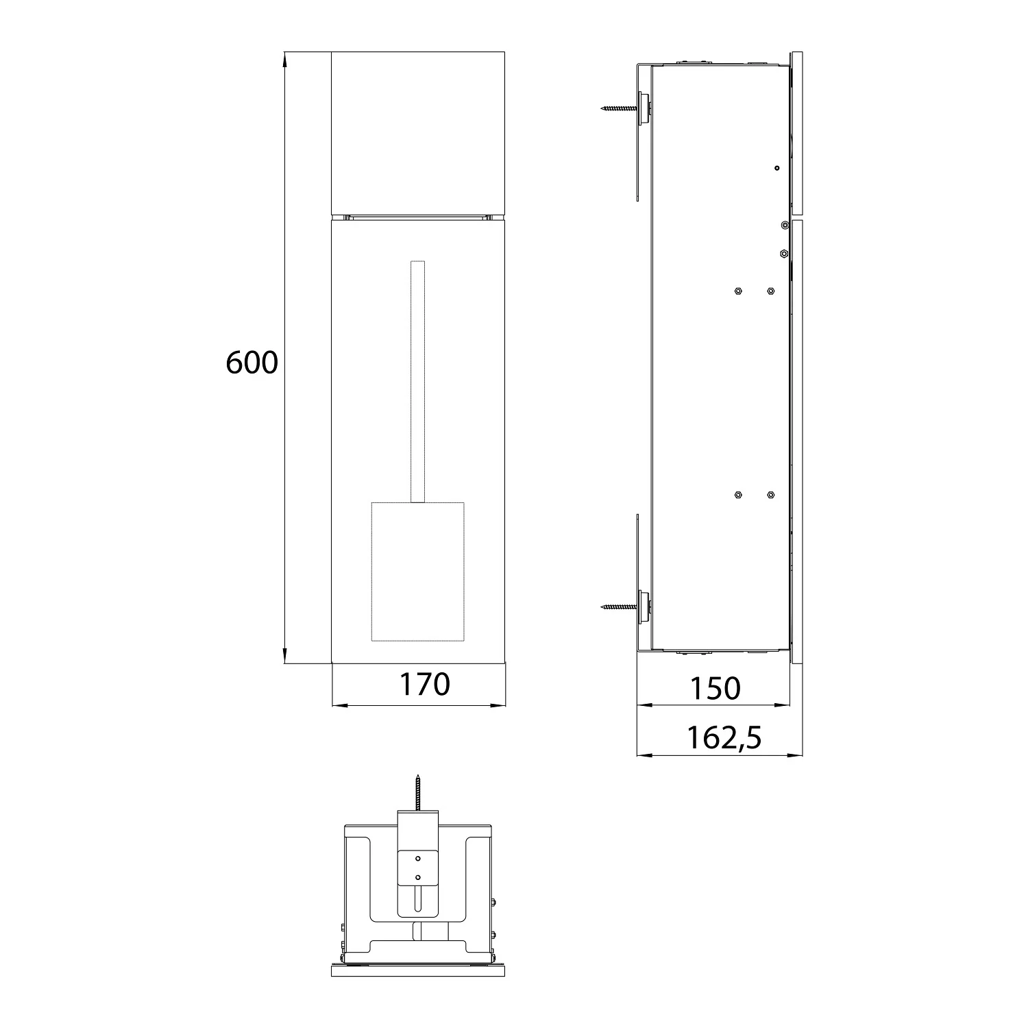 Emco asis pure WC-Modul - Unterputzmodell, Anschlag links Bild 3