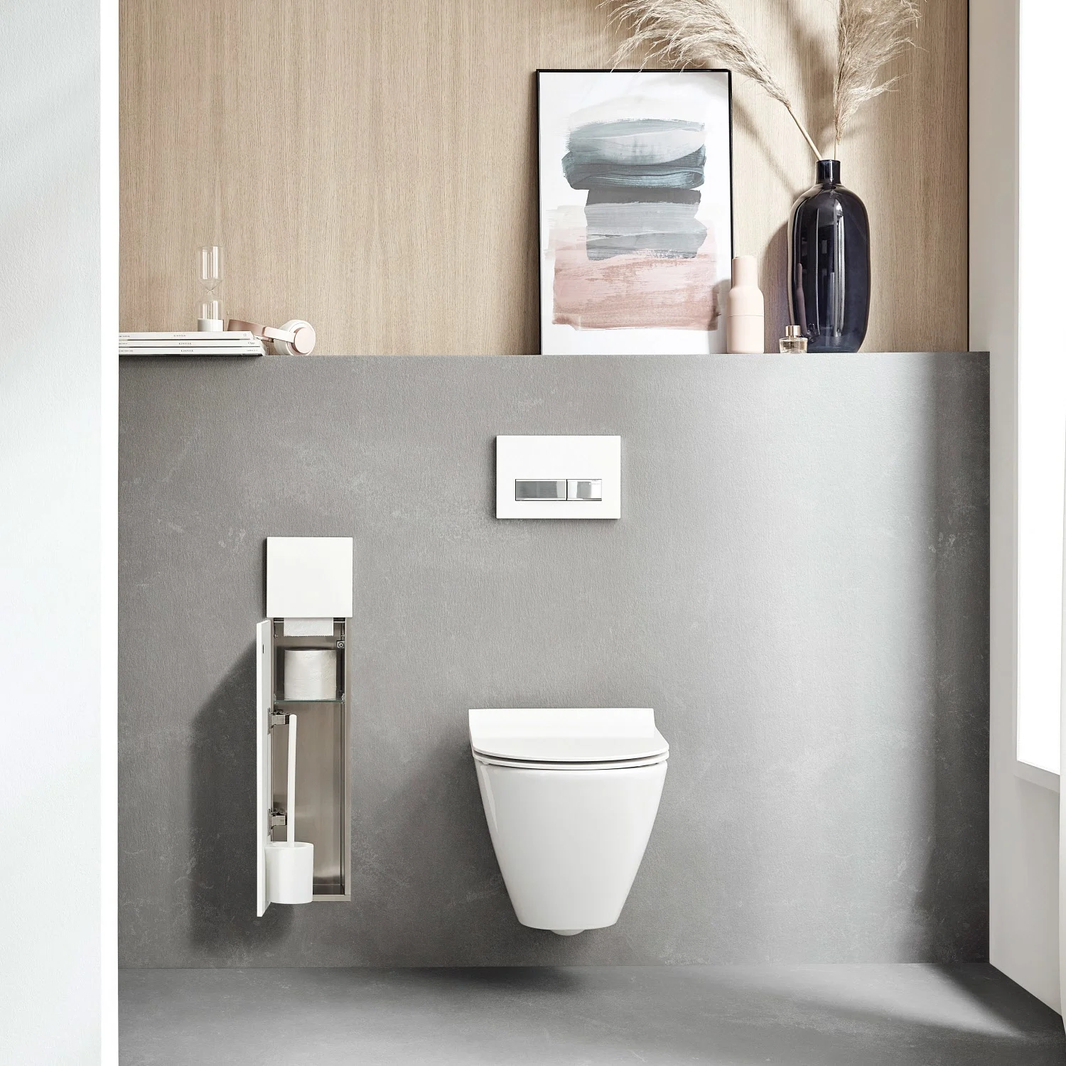 Emco asis pure WC-Modul - Unterputzmodell, Anschlag links Bild 3