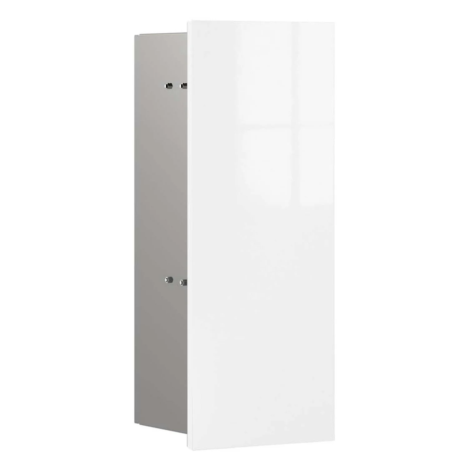 emco asis pure Toilettenbürstengarnitur-Modul - Unterputz, Glasfront, Anschlag rechts
