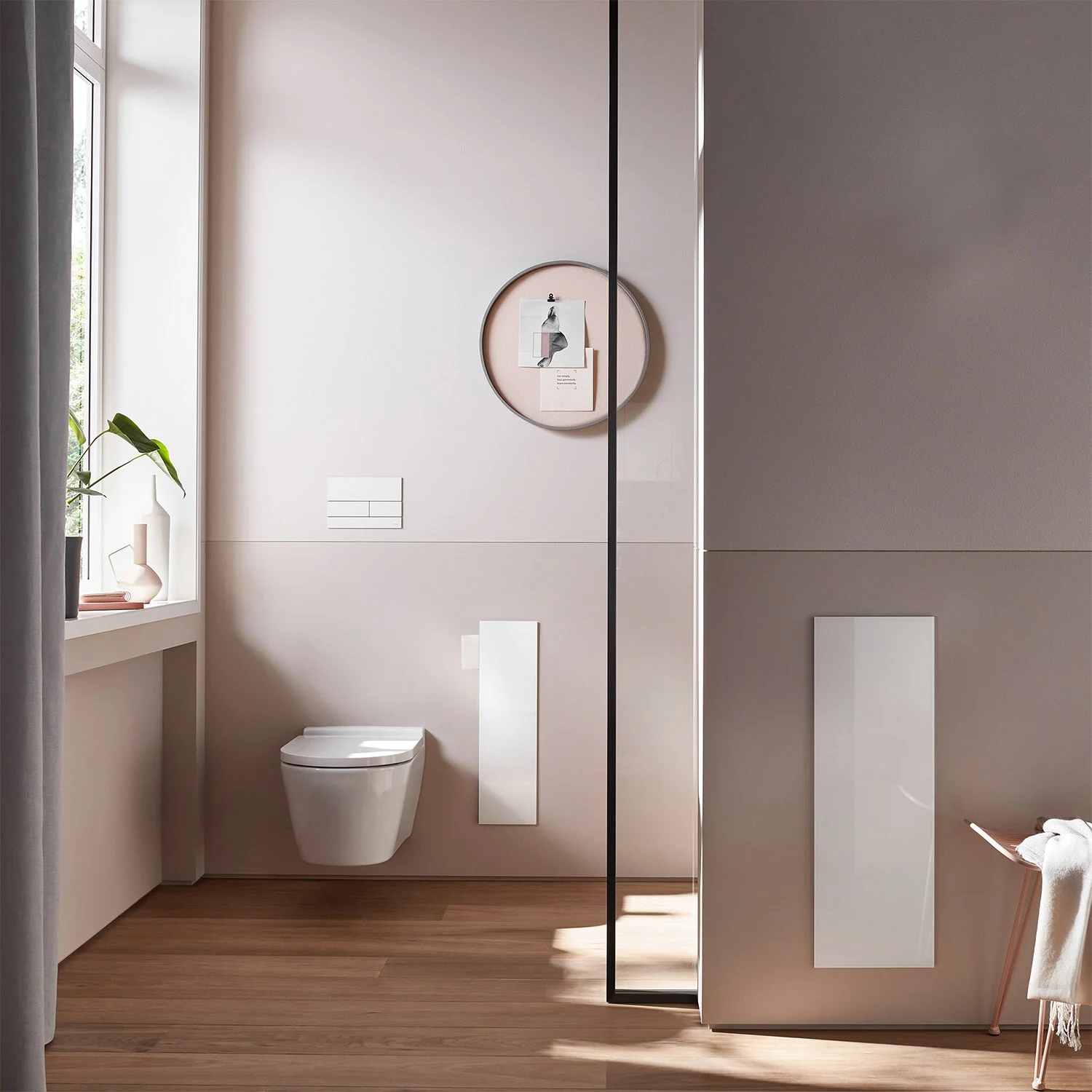 emco asis pure Toilettenbürstengarnitur-Modul - Unterputz, Glasfront, Anschlag rechts Bild 3